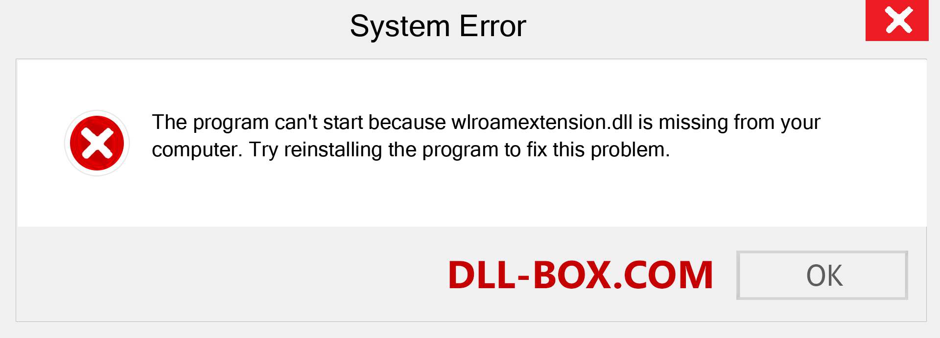  wlroamextension.dll file is missing?. Download for Windows 7, 8, 10 - Fix  wlroamextension dll Missing Error on Windows, photos, images